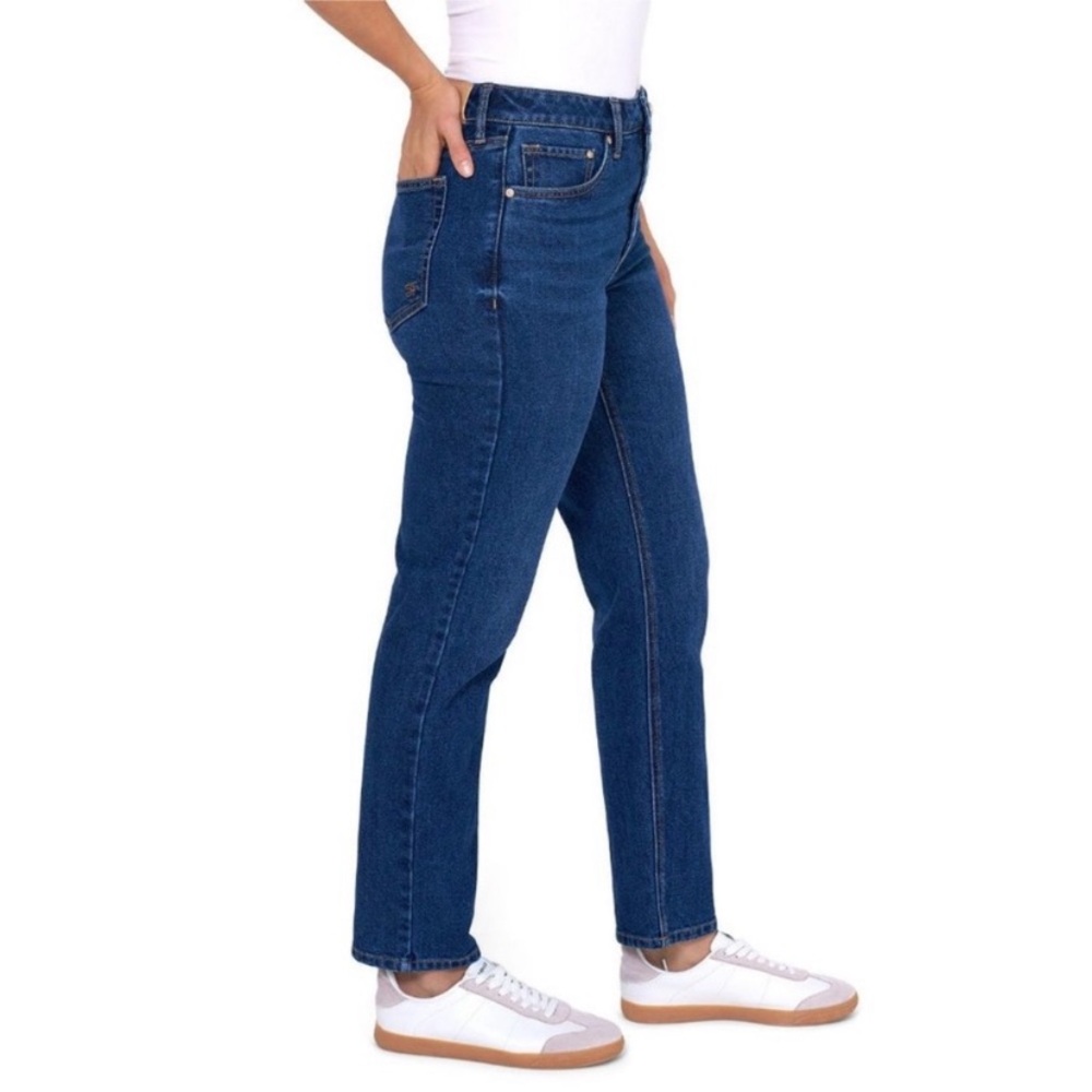 🆕 Seven 7 Classic 90s High-Rise Straight Leg Women's Jeans Dark Blue